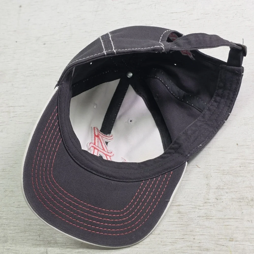 Alabama Crimson Tide‎ NCAA SEC Top of the World Adjustable Cap Hat Red Gray EUC